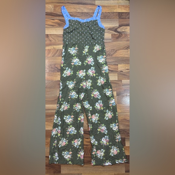 Matilda Jane Floral Work of Art Jumpsuit Wide Leg Smocked-Back Size XS NWT - Picture 2 of 10